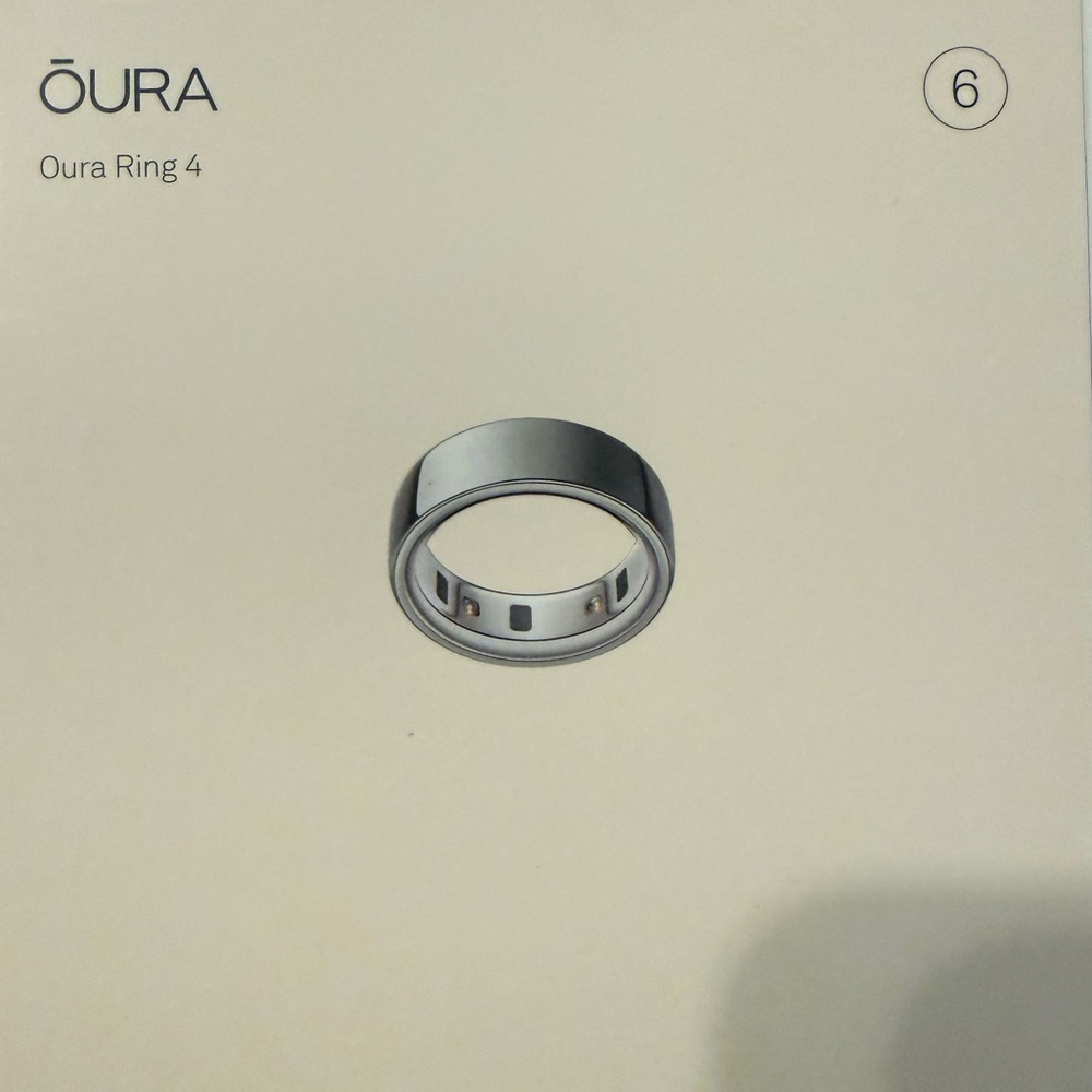 Oura ring Gen 4 Silver size 6